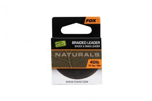 FOX Naturals Braided Leader x20M 40lb/18.1kg