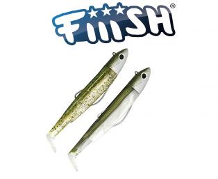  Fiiish Black Minnow N1 70 Double Combo off shore 6g Col.kaki - kaki paillett