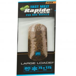 Fox EDGES Rapide Load PVA Bag Fast Melt Refills 75mm x 175mm Bags - 20 Bags