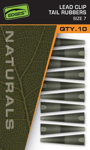 Fox Naturals Size 7 Lead Clips Tail Rubbers
