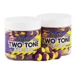 DYNAMITE BAITS FLUORO TWO TONE POP-UPS PLUM-PINEAPPLE