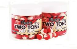 DYNAMITE BAITS FLUORO TWO TONE POP-UPS STRAWBERRY-COCONUT CREAM