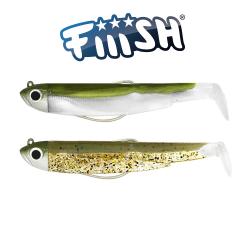  Fiiish Black Minnow N2 90 DOUBLE Combo Shore 5g Col.KAKI - KAKI PAILLETT