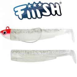  Fiiish Black Minnow N3 120 Combo Search 18g Col.blanc paillet + body - red jig head